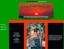 Tablet Screenshot of houseofjahrisingsun.com